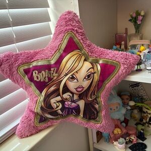 Bratz Star-Shaped Pink Pillow